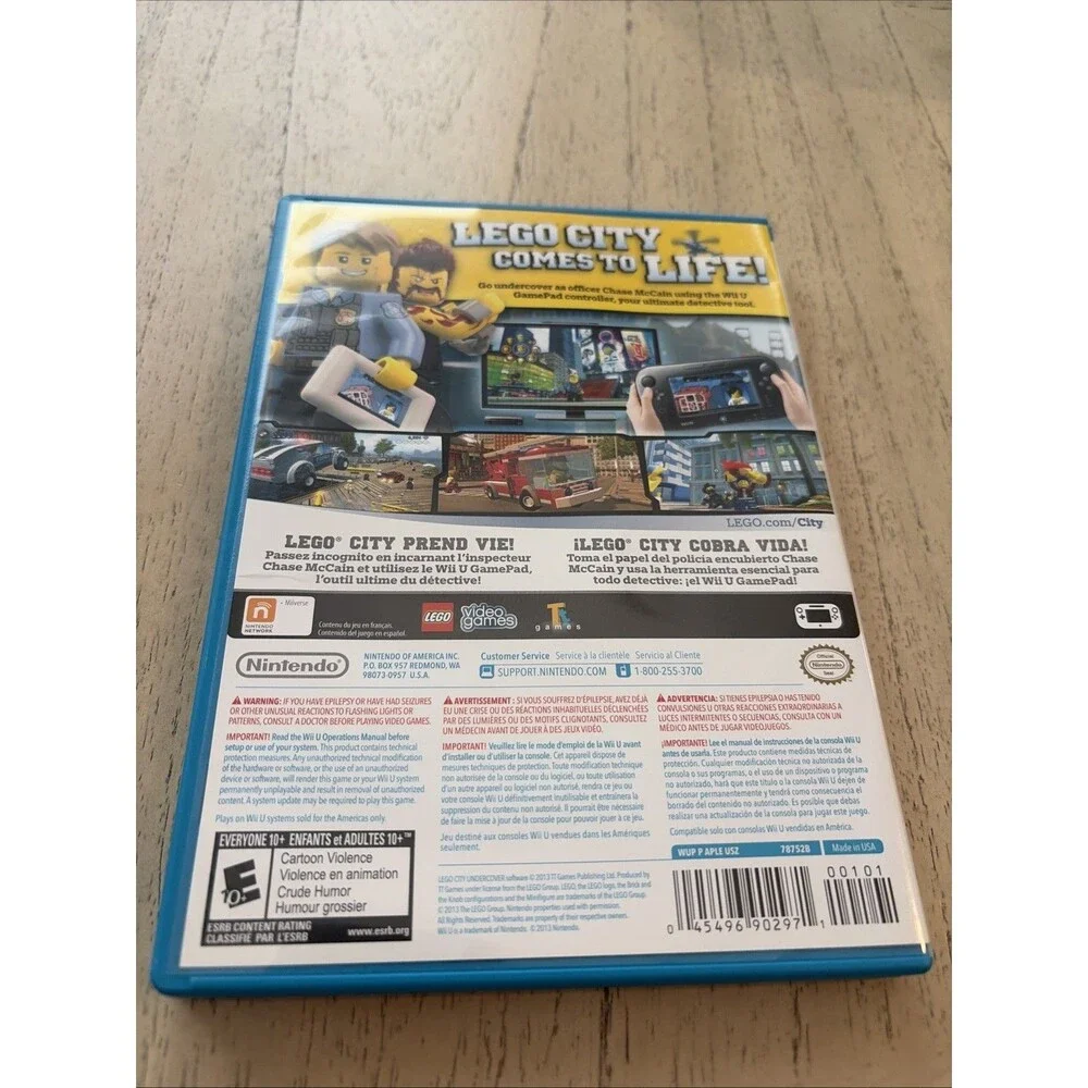 LEGO City Undercover (Nintendo Wii U, 2013) CIB Complete - Tested NICE!